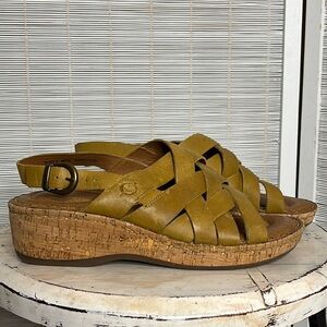 Born Laila mustard yellow sandals